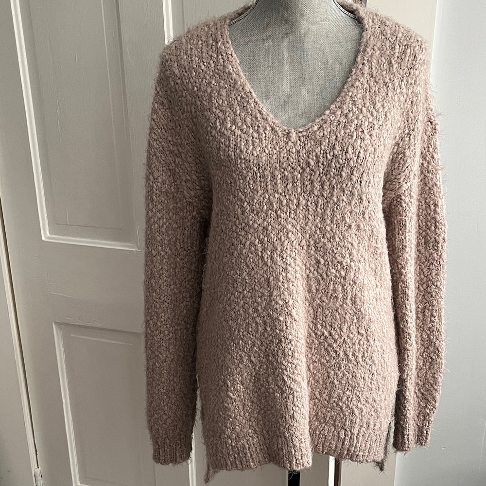 TRIBAL BRAND FUZZY KNIT SWEATER